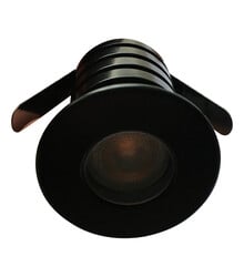 Mini spot LED encastrable extérieur 220V 3W IP67 noir