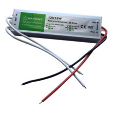 Transformateur LED 15W IP67 input 220V, output 12V pour 3-015, 3-016 et 3-017 (max. 4 spots)