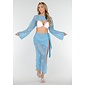 Blau gehäkeltes Cover-Up Set