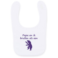 Slab Papa en ik brullen als een beer