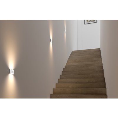 Ledvion Applique murale extérieure LED - Blanc – Luminosité réglable – Deux  faces – 3000K – 7W - IP54