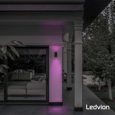 Applique murale LED d'extérieur - Noir – 2700K – 4.2W - IP54