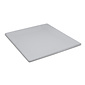 Topper hoeslaken flanel lichtgrijs