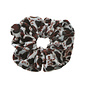 Scrunchie panterprint klein velvet zwart/bruin/grijs *