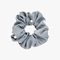 Scrunchie met parels grijsblauw *