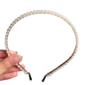 Haarband met parelmoer kralen *