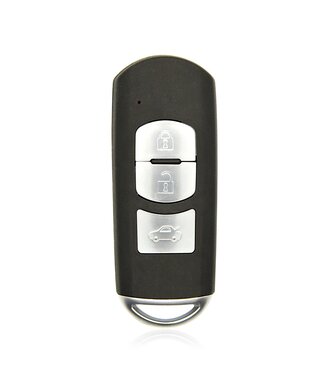 Zachte hoes siliconen huls autosleutels Toetsenklep Keyless Black compatibel met Mazda 2 3 6 CX-3 CX-5 MX-5 met twee knoppen versie