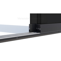 Getinte 4 rail antraciet 90cm tot 351cm