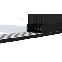 Getinte 6 rail zwart 98cm tot 573cm