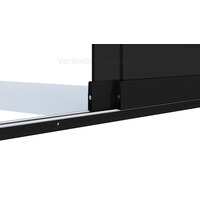 Getinte 2 rail zwart 90cm tot 177cm