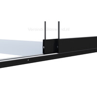 2 rail zwart 90cm tot 177cm