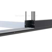 4 rail antraciet 103cm tot 403cm