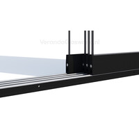 4 rail zwart 90cm tot 351cm