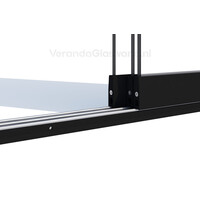 Lange 3 rail zwart 6x 82cm tot 482cm
