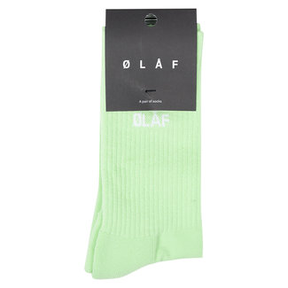 twintig Alice Mos Olaf Mini logo sokken groen bij Gentlemen Mode - Gentlemen Mode B.V.