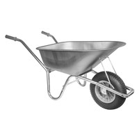 Hummer Klus/tuinkruiwagen verzinkt frame 85 L verzinkte bak