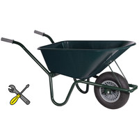 Hummer Klus/tuinkruiwagen Basic gecoat frame 100 L ONGEMONTEERD (per 8 stuks)