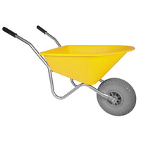 Hummer Kinderkruiwagen 35 L geel met softwiel