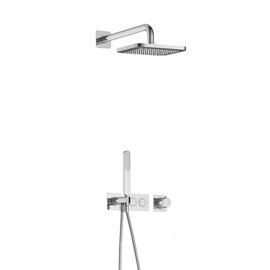 HotBath Hotbath Gal Regendoucheset IBS41 | Chroom | Staaf handdouche | 22cm Hoofddouche | Wandarm