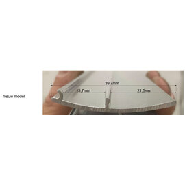 Xellanz Xellanz aluminium afdekstrip 200cm wandprofiel type 3