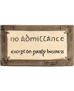 Weta Workshop Le Seigneur des Anneaux No Admittance Magnet