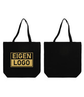 Baumwolltasche Druck 54x48+14cm Schwarz - Express
