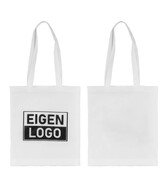 Tasche Druck Weiß Non Woven 38x44 + 2x4cm - Express