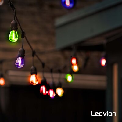 Ghirlanda luminosa Lampadina Multicolore 10 LED - Piccolo mobilio