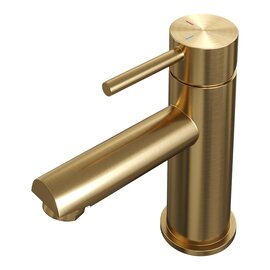 Brauer Brauer Edition Opbouw Wastafelmengkraan - Laag - Geborsteld Goud