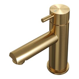 Brauer Brauer Edition Opbouw Wastafelmengkraan - Laag - PVD - Geborsteld Goud