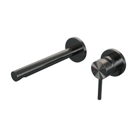 Brauer Brauer Edition Inbouw Wastafelkraan met Uitloop & Rozetten - Geborsteld Gunmetal