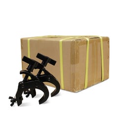 CJS | 1515025010QBK-D | Quick Triggerclamp | Diameter: 48-51mm | SWL 250KG | Kleur: Zwart | M10 Bout | Lock M12 Vleugelmoer | Doos a 30 stuks