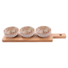Espuma borrelplank met schaaltjes